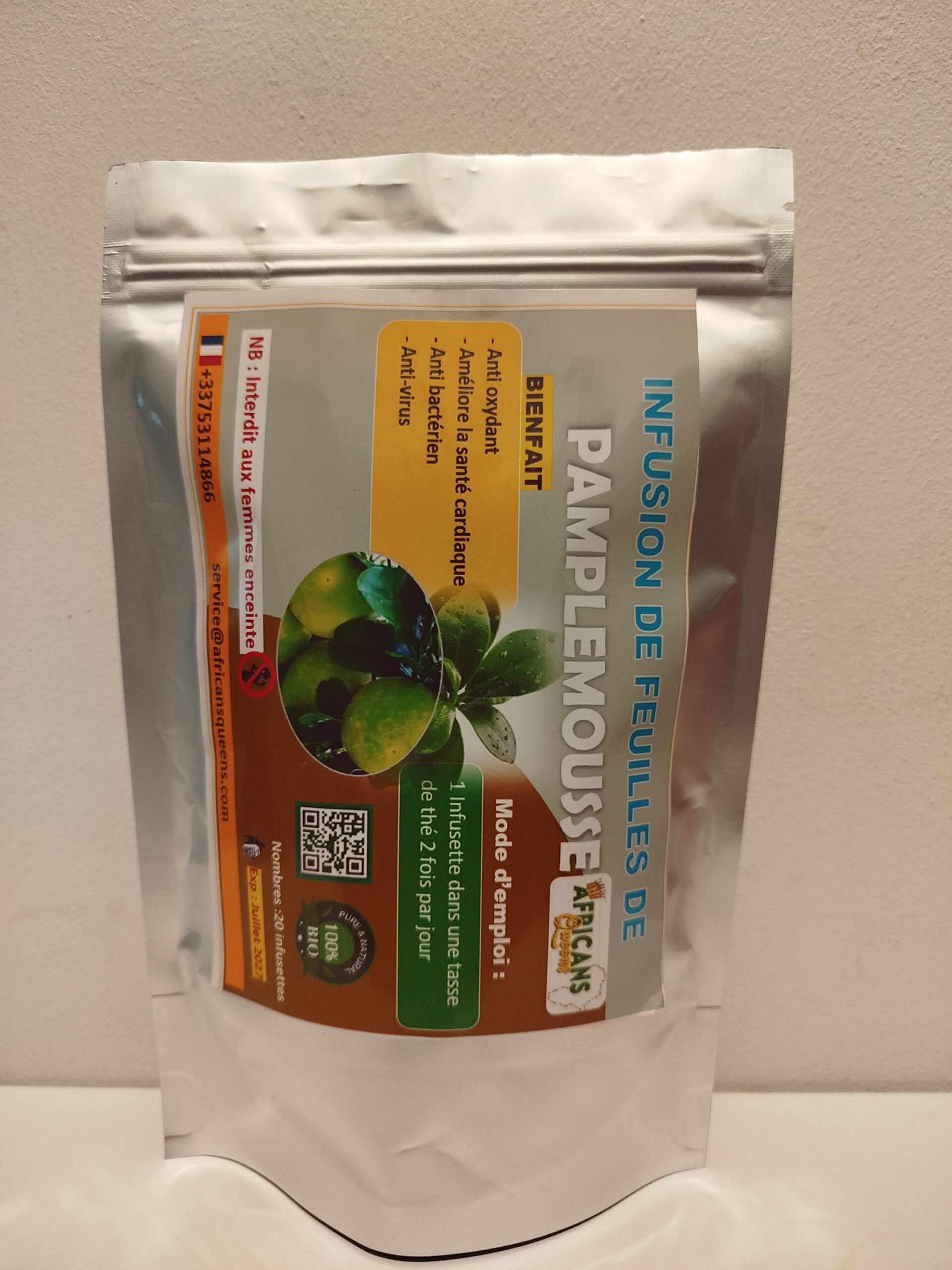 INFUSION DE FEUILLES DE PAMPLEMOUSSE